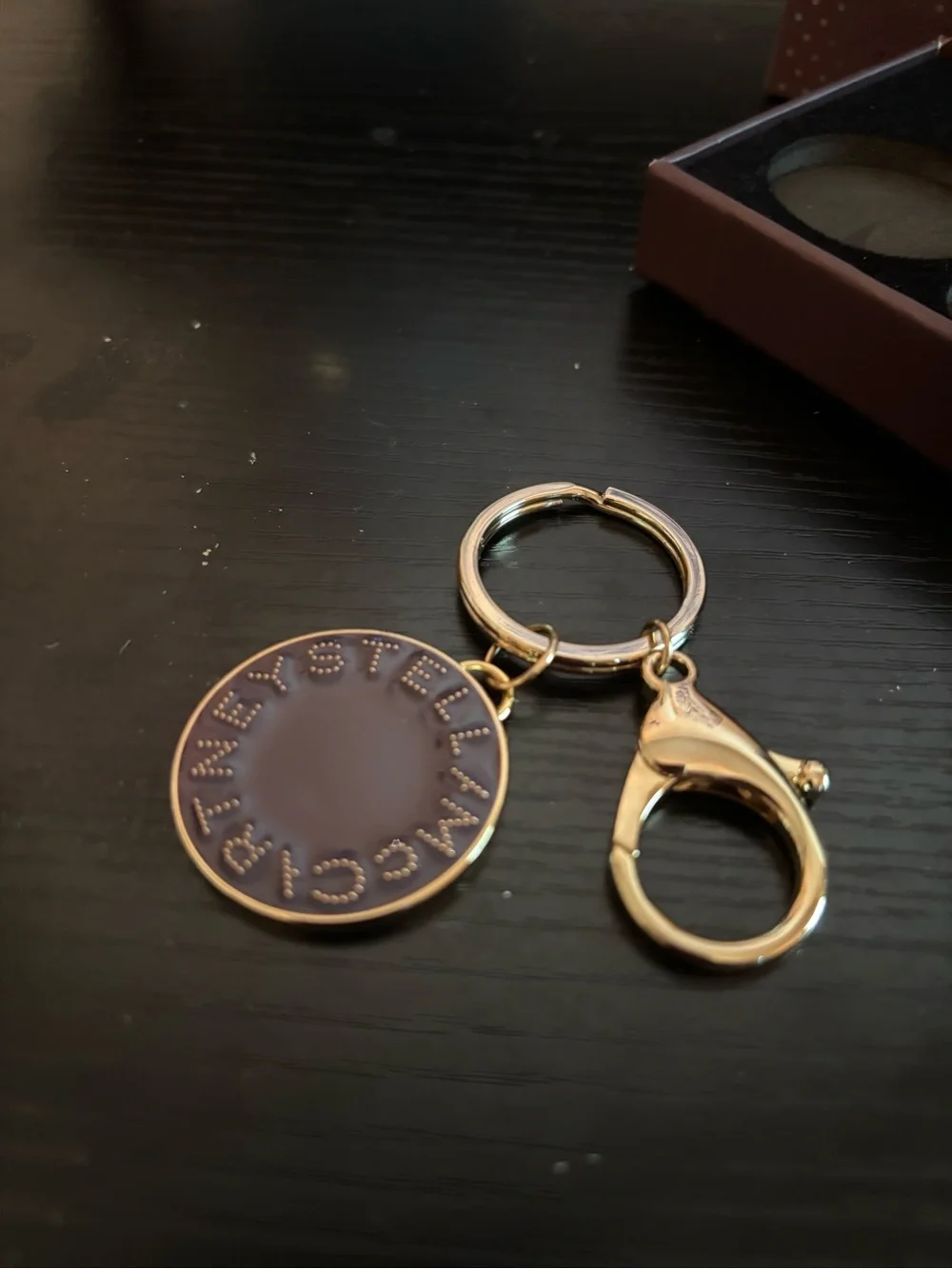 Authentic Stella McCartney Plum Logo Medallion Bag Charm / Keychain – NIB